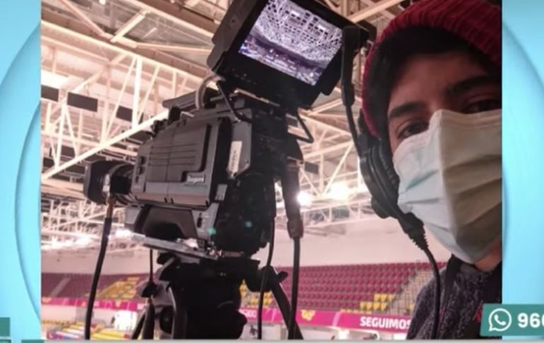 Solange Abrisqueta se convierte en la primera camarógrafa en el fútbol peruano