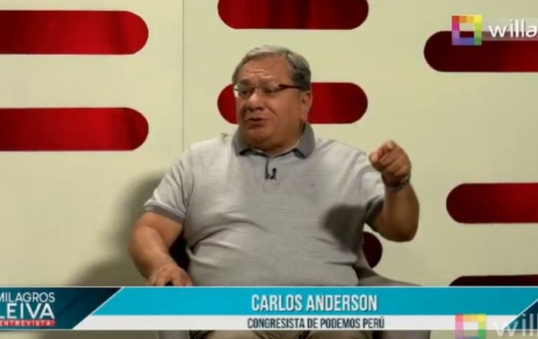 Carlos Anderson: "El Gobierno está acusando sin ninguna base de evidencia a todo un grupo de congresistas"