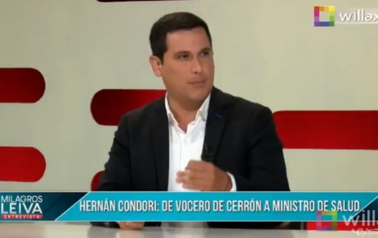 Portada: César Combina: "El verdadero ministro de Salud, el día de hoy, es Vladimir Cerrón"