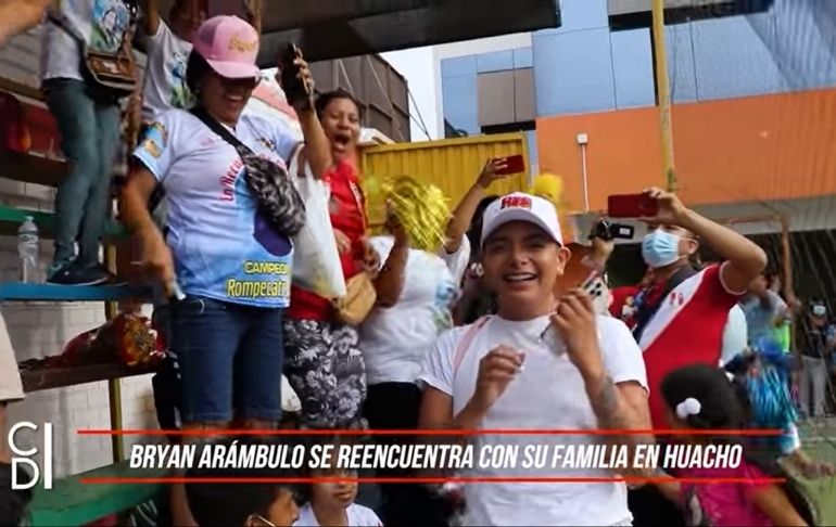 Bryan Arámbulo se reencuentra con su familia en Huacho | VIDEO
