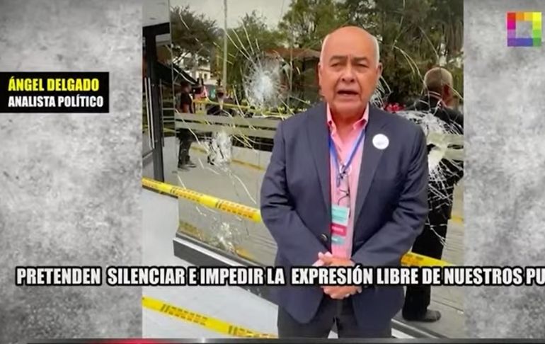 Delegación peruana fue atacada por vándalos de izquierda en Bogotá