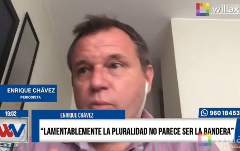 Enrique Chávez: "Recortaron mi programa, me bajaron el sueldo y ayer me botaron"