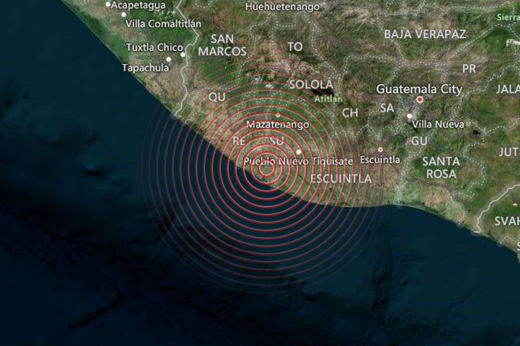 Terremoto de magnitud 6,8 sacude Guatemala y causa alarma entre la población