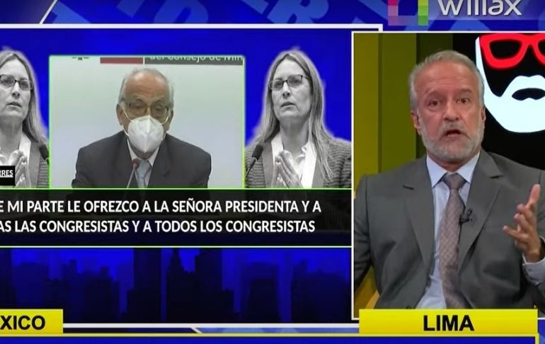 Nano Guerra García: "No confío en la palabra del ministro Aníbal Torres"