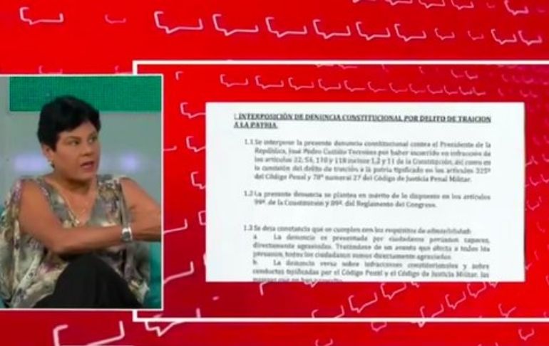 Norma Yarrow sobre Pedro Castillo: "No va a renunciar, es un sindicalista"