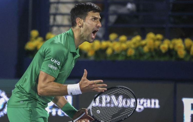 Dubái: Novak Djokovic derrotó al joven Lorenzo Musetti en su regreso a la competición