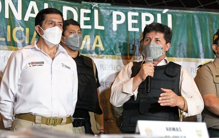 Pedro Castillo anuncia que sacarán a las Fuerzas Armadas para combatir la delincuencia