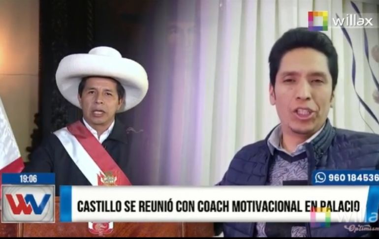 Pedro Castillo se reunió con “coach” motivacional en Palacio de Gobierno