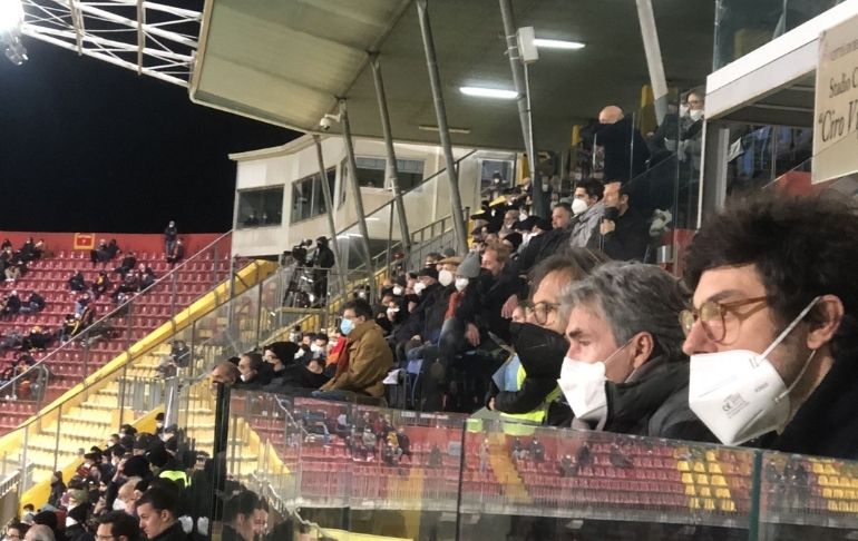 Benevento: Ricardo Gareca estuvo en el estadio donde Gianluca Lapadula reapareció