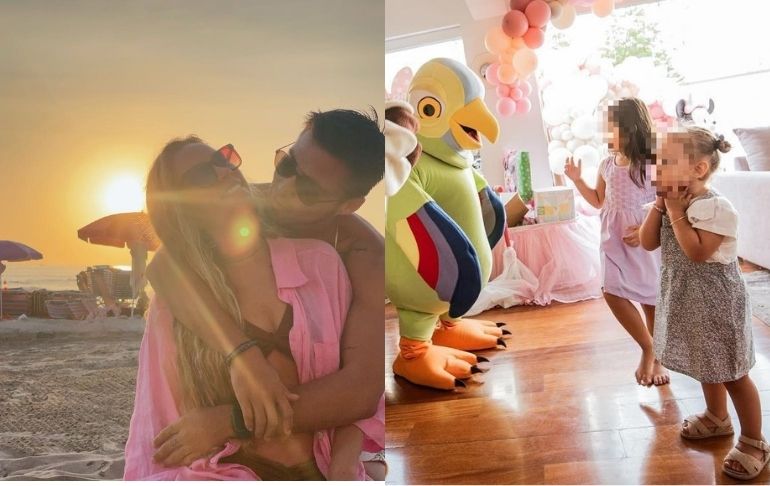 Ale Venturo muestra a su pequeña junto a la hija de Rodrigo Cuba y Melissa Paredes