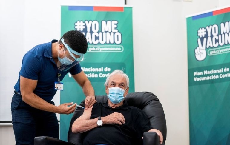 Chile: Sebastián Piñera recibió la cuarta dosis de la vacuna contra la COVID