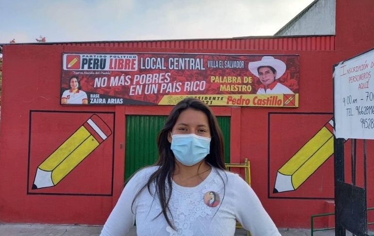 Portada: Zaira Arias: "Pedro Castillo debe darle la conducción del país a Perú Libre"