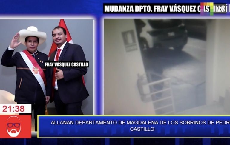 Fiscal antilavado Luz Taquire allana departamento donde vivían los sobrinos de Pedro Castillo