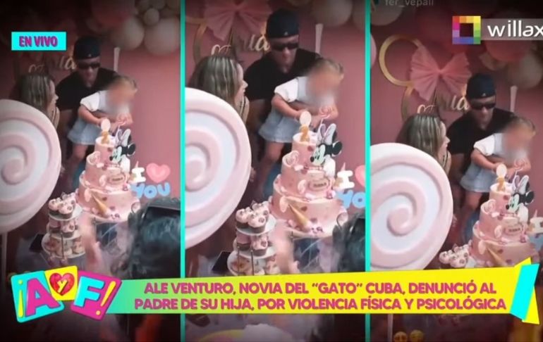 Ale Venturo denunció al padre de su hija por violencia psicológica