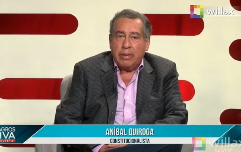 Portada: Aníbal Quiroga: No hay "fórmula legal o constitucional" para adelantar elecciones