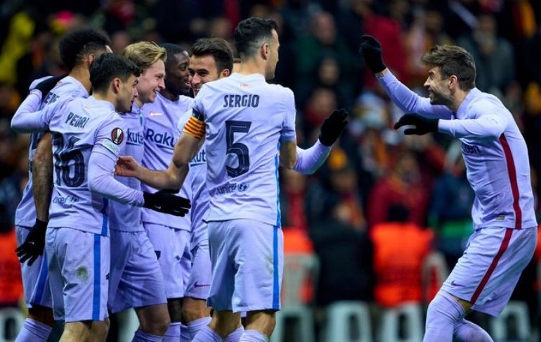 Europa League: Barcelona ganó 2-1 al Galatasaray y se metió a cuartos de final [VIDEO]