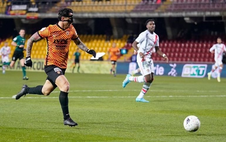 Benevento: Gianluca Lapadula quedó descartado para el duelo ante Brescia debido a una lesión