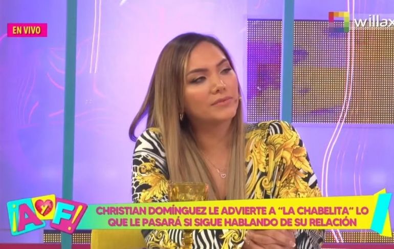 Isabel Acevedo: "Christian Domínguez se quiere limpiar"