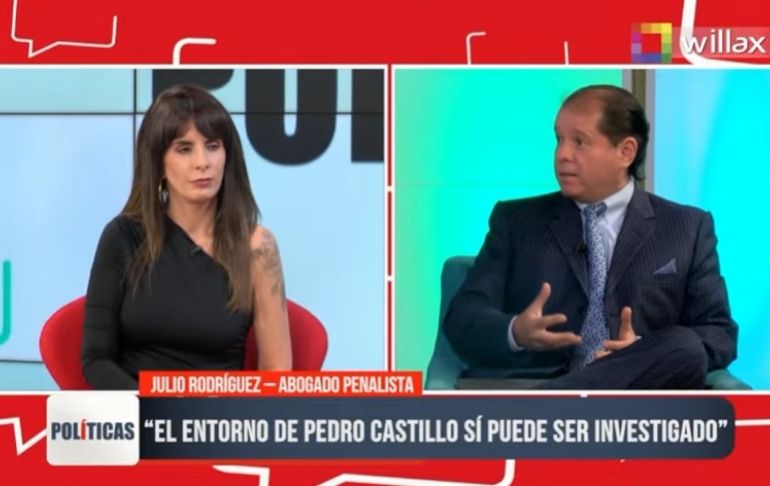 Julio Rodríguez: “El entorno de Pedro Castillo sí puede ser investigado”