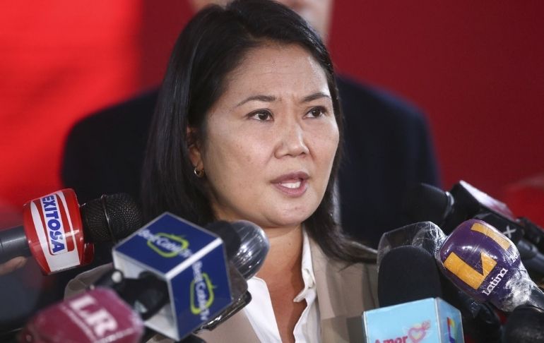 Keiko Fujimori: "Estamos a la espera de la resolución del Tribunal Constitucional"