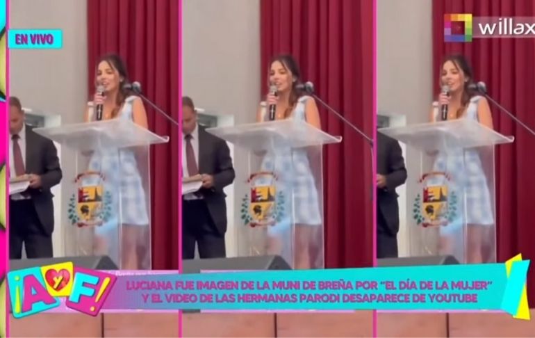 Critican a Luciana Fuster por dar discurso por el Día de la Mujer