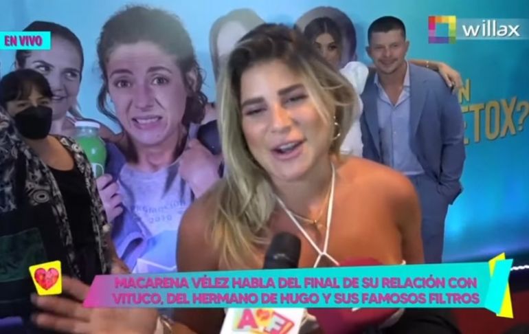 Macarena Vélez sobre Ayrton García: "No tiene nada de malo estar con tus amigos"