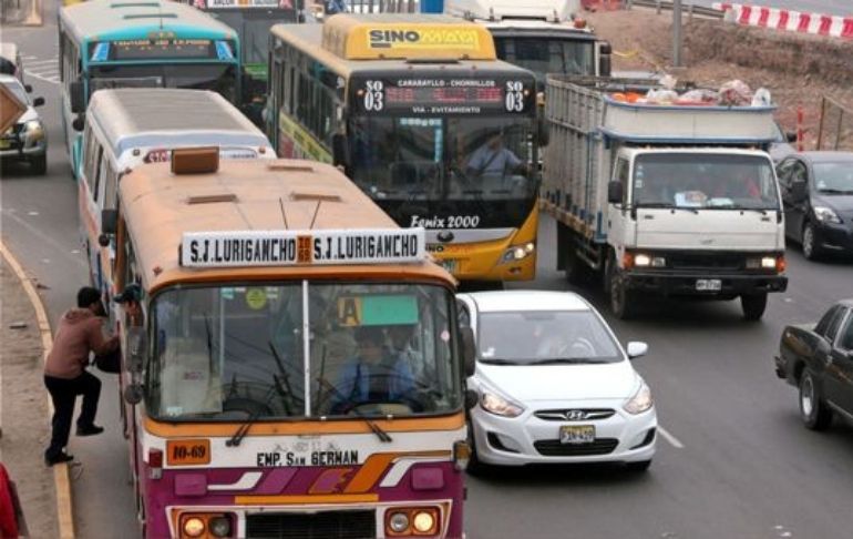 Transportistas anuncian paro de 24 horas en Lima y Callao para el jueves 17 de marzo