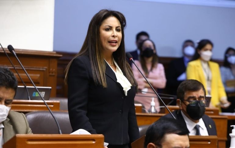 Patricia Chirinos: "Hoy dimos un primer paso para devolverle la tranquilidad al país"