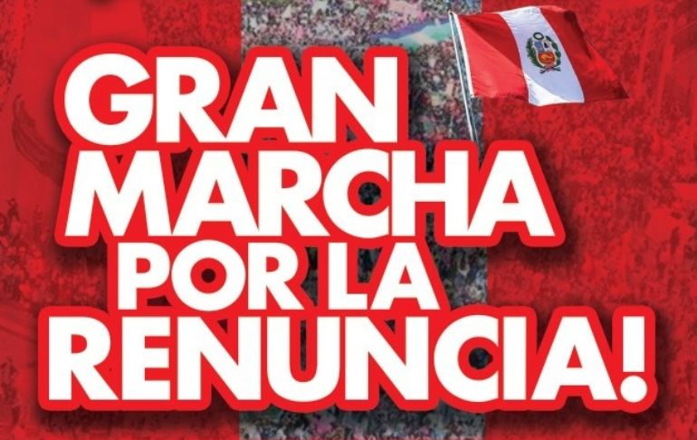 Portada: Convocan marcha por la renuncia de Pedro Castillo para este domingo 20 de marzo