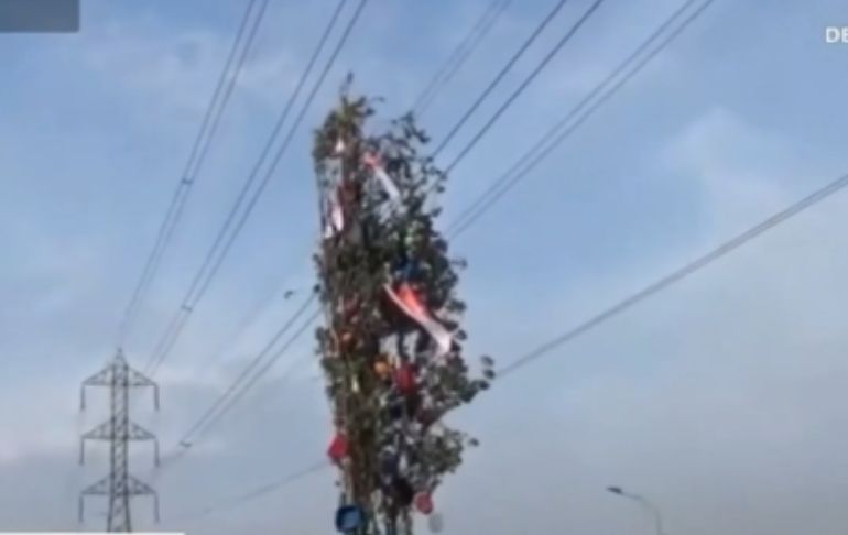 Puente Piedra: joven muere electrocutado cuando armaba árbol de yunza