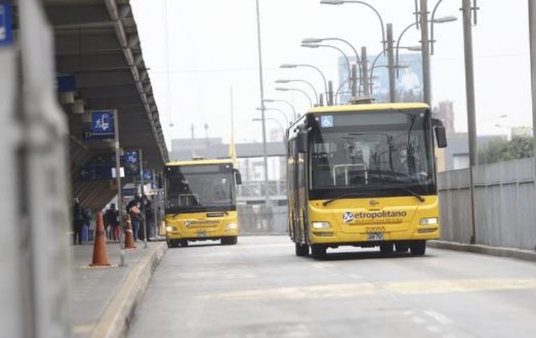 ATU: todas las rutas alimentadoras del Metropolitano hoy estarán suspendidas