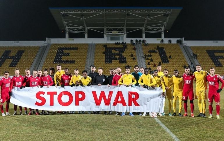 Gustavo Dulanto: Sheriff Tiraspol protesta contra la guerra y la invasión rusa en Ucrania