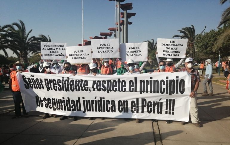 Portada: Ilo: trabajadores de Southern Perú piden intervención del gobierno