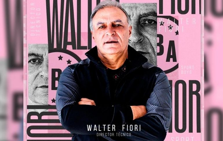 Sport Boys oficializó a Walter Fiori como su nuevo entrenador