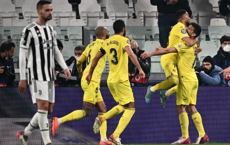 Champions League: Villarreal goleó 3- 0 a la Juventus y se metió a los cuartos de final