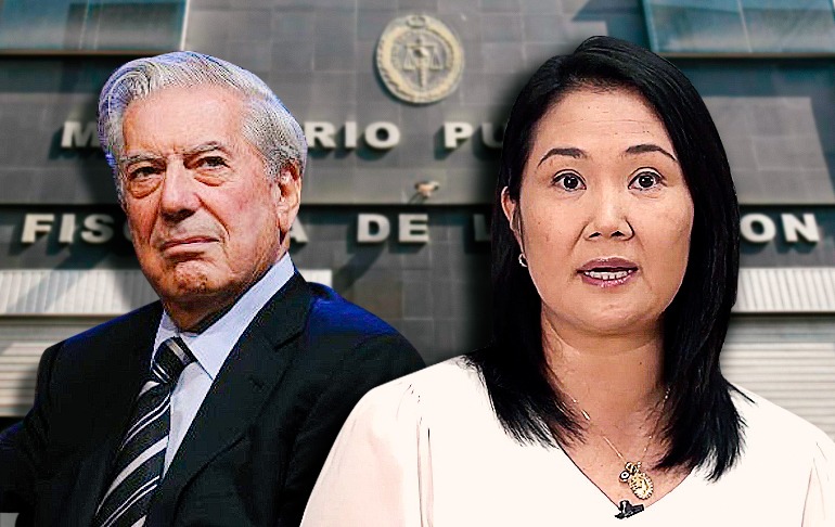 Fiscalía investiga a Mario Vargas Llosa, Keiko Fujimori y otros por varios delitos tras criticar los resultados de las elecciones