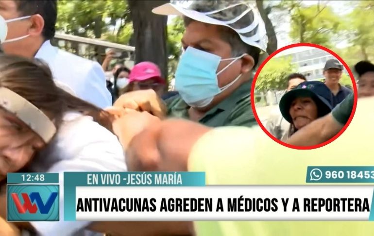 Portada: Reportera de Willax Noticias es atacada por grupo antivacunas (VIDEO)