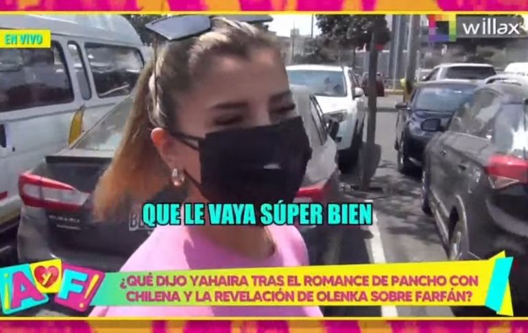 Yahaira Plasencia sobre nuevo romance de Pancho Rodríguez: "Que le vaya súper bien"