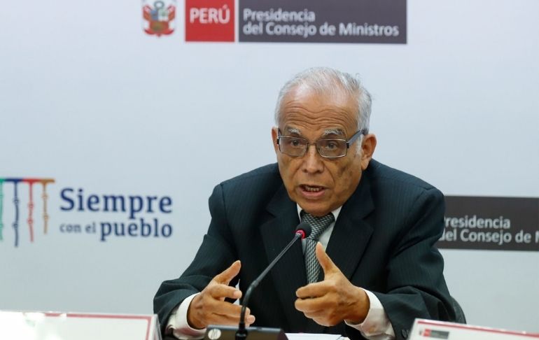 Premier Aníbal Torres: Congreso decidirá si vamos o no a un referéndum