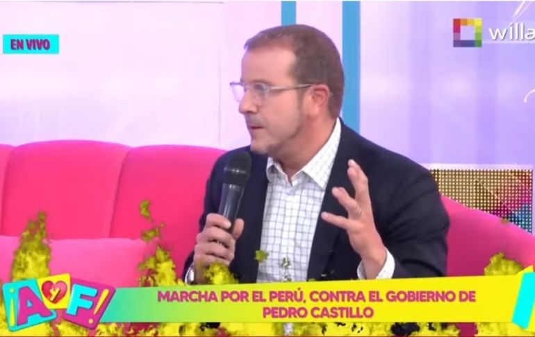 Augusto Thorndike sobre Jorge Montoya: "Viene avalando continuamente al gobierno de Pedro Castillo"
