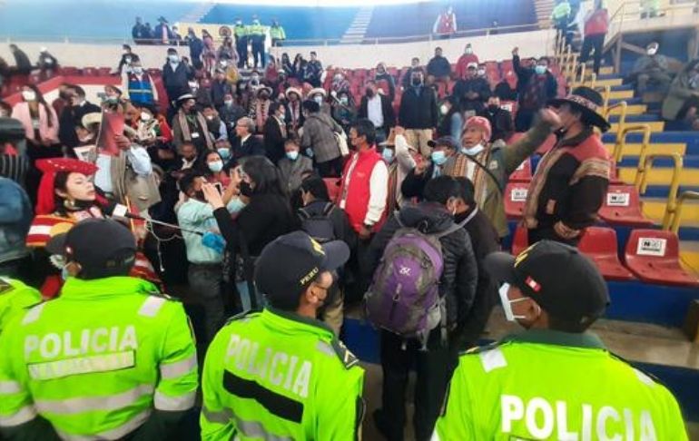 Portada: Cusco: reclamos en instalación de sesión descentralizada del Consejo de Ministros