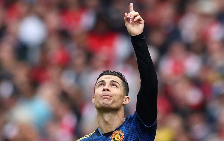 Cristiano Ronaldo dedicó su gol 100 en Premier League a su hijo fallecido | VIDEO