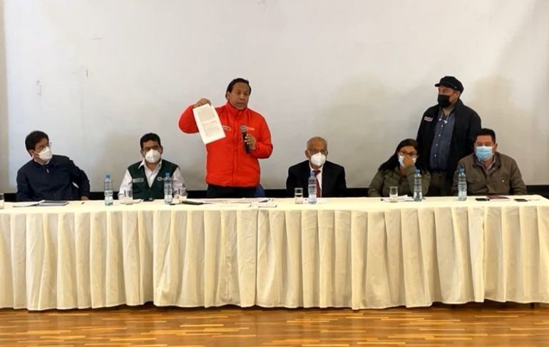 Portada: PCM: se acordó instalar mesa de diálogo para el 21 y 22 de abril en Cusco