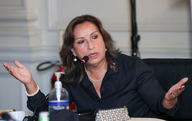 Dina Boluarte: “No es el momento de tirarle la culpa de todo al Gobierno”