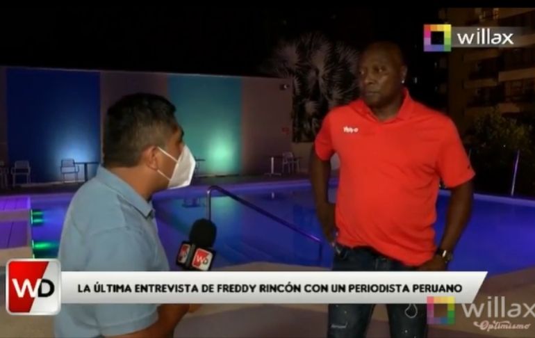 Willax Deportes fue el último medio peruano que entrevistó a Freddy Rincón