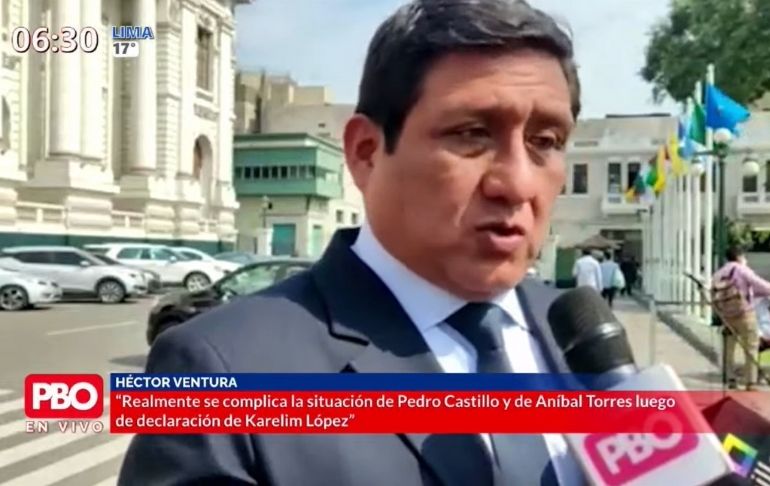 Portada: Héctor Ventura tras declaraciones de Karelim López: "Aníbal Torres será citado a la Comisión de Fiscalización"