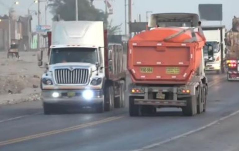 Paro de transportistas en Ica: levantan temporalmente bloqueo en la Panamericana Sur