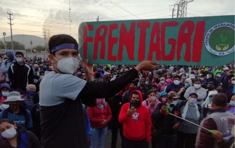 Portada: Julio Carbajal, sindicalista de Ica, a Pedro Castillo: "No vas a callarme"