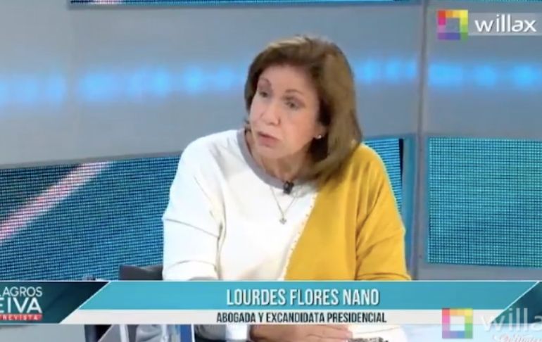 Lourdes Flores: "Es la primera vez que el TC se pronuncia sobre una de las irregularidades que existieron en las elecciones"