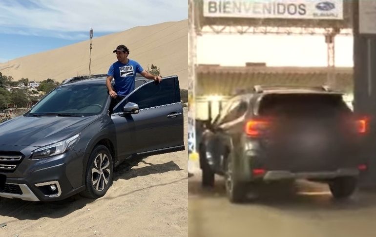 Óscar del Portal: marca que lo auspiciaba le quitó camioneta tras ampay